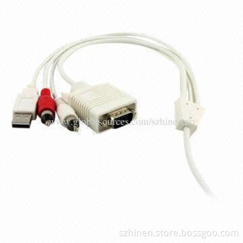 Useful HDMI to VGA + R/L Adapter for Your to Enjoy Sound and Imagine